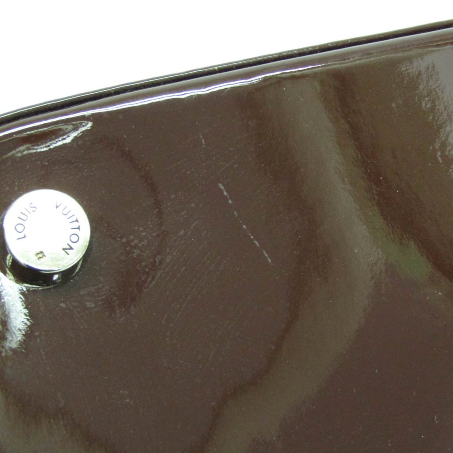 Louis Vuitton Brown Patent Leather Mirabeau