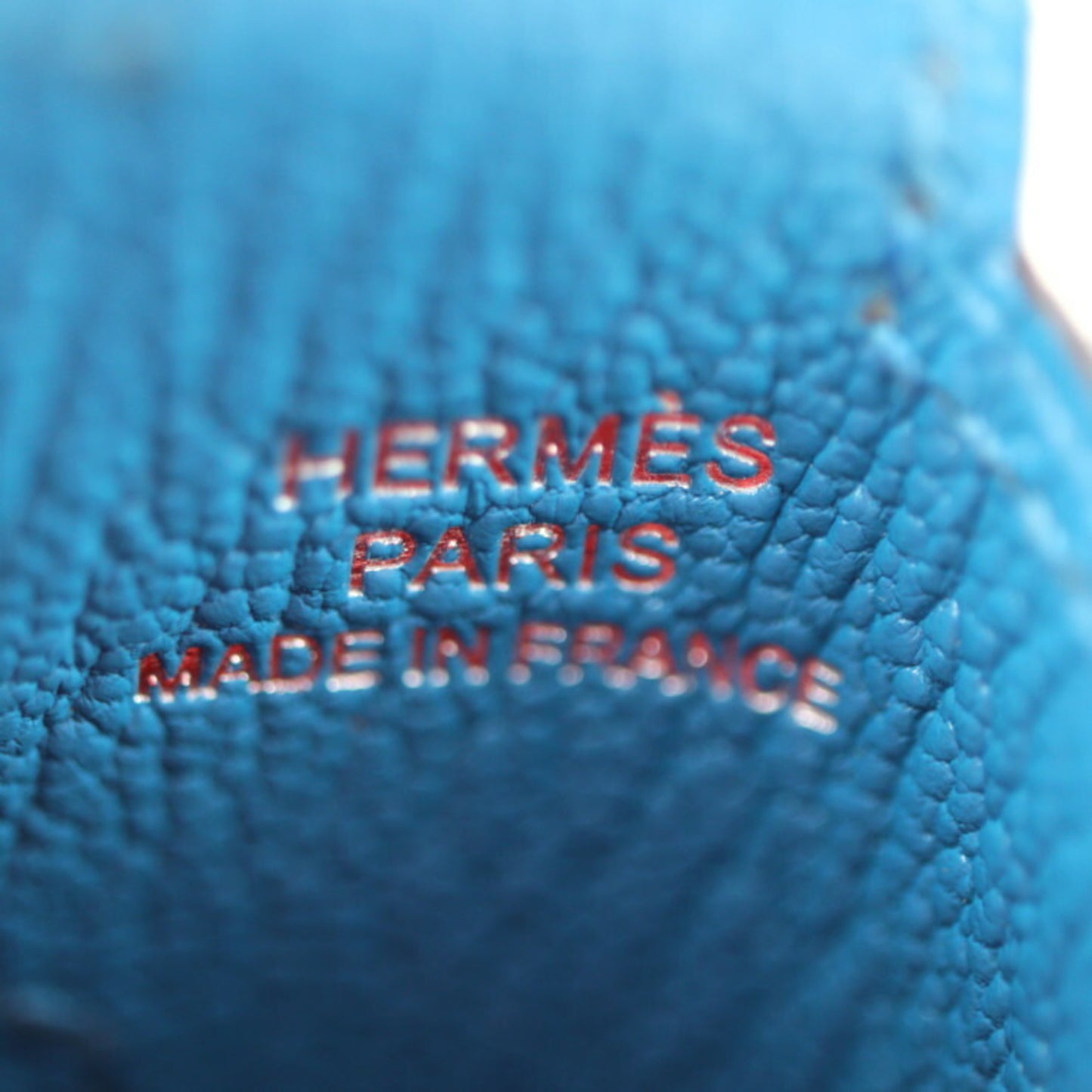 Hermès Blue Leather --