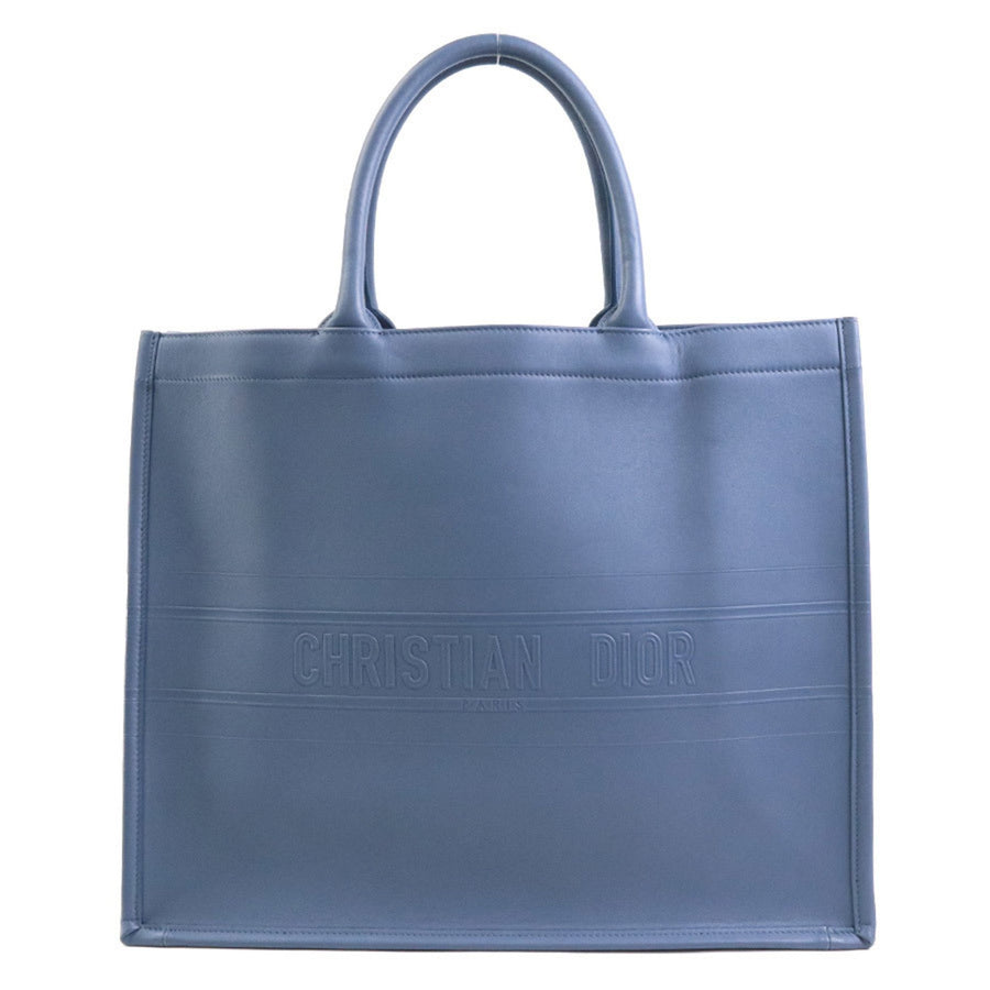 Dior Blue Leather Tote