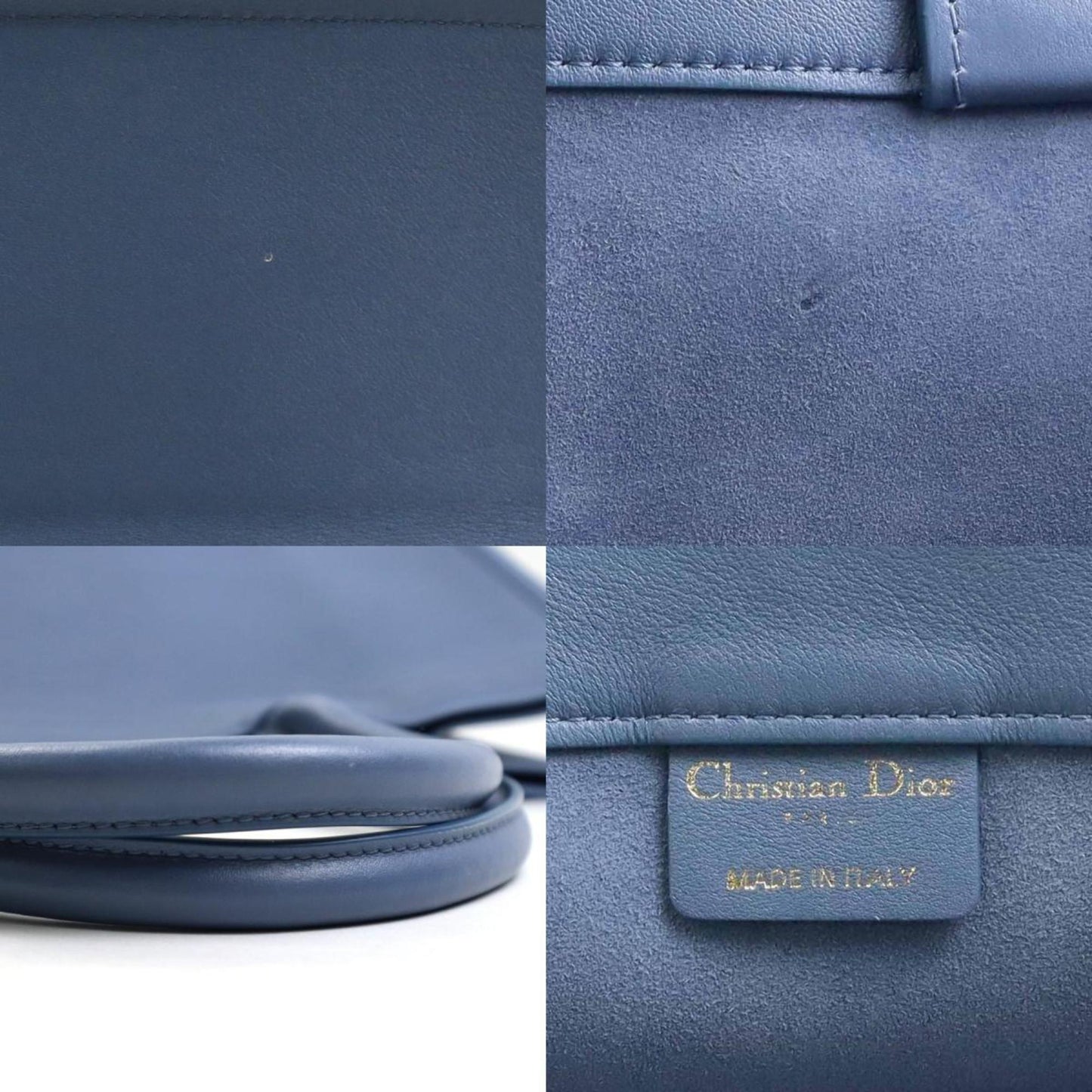 Dior Blue Leather Tote