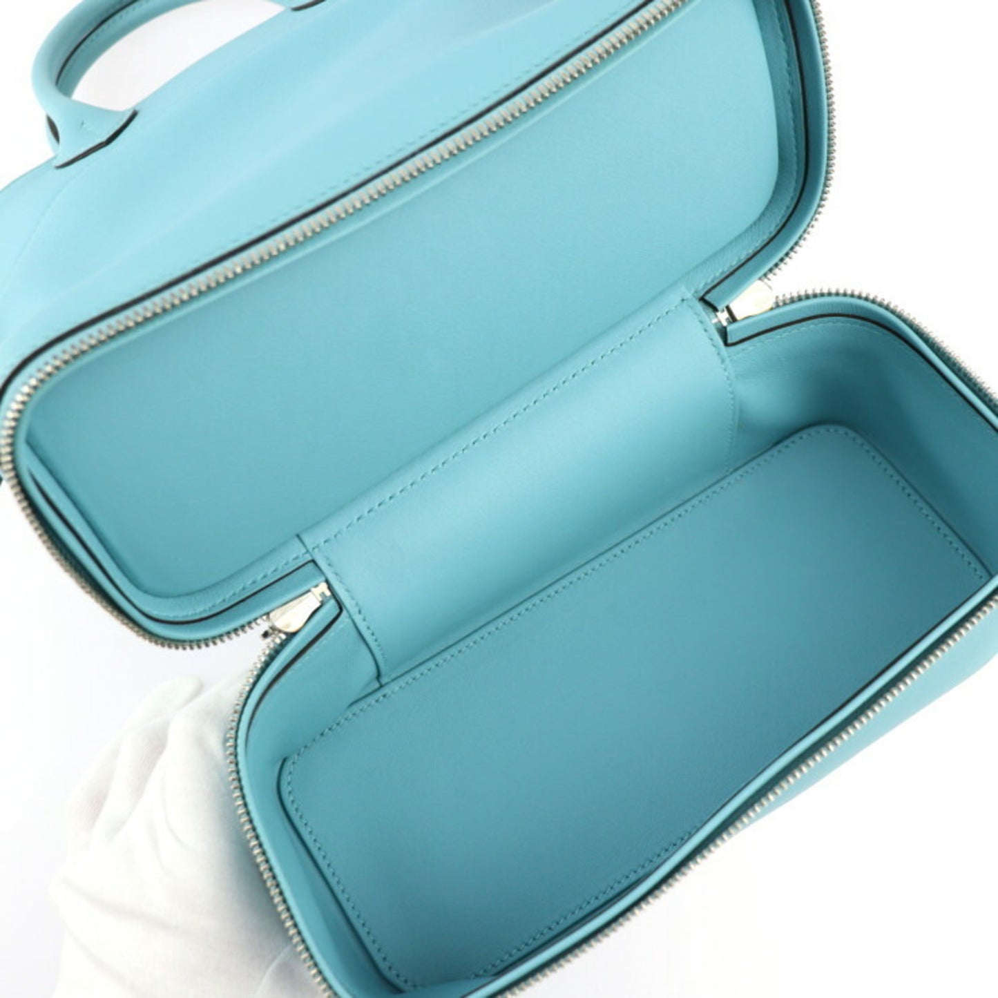 Hermès Blue Leather Bolide