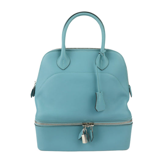 Hermès Blue Leather Bolide