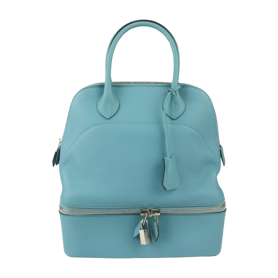 Hermès Blue Leather Bolide