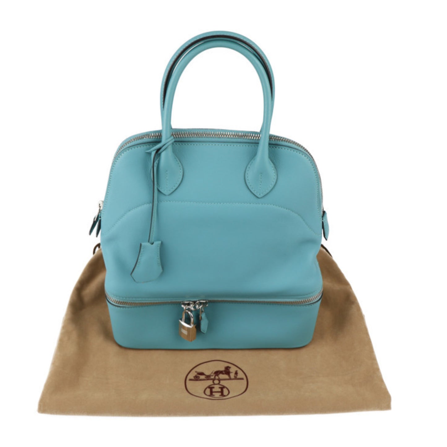 Hermès Blue Leather Bolide