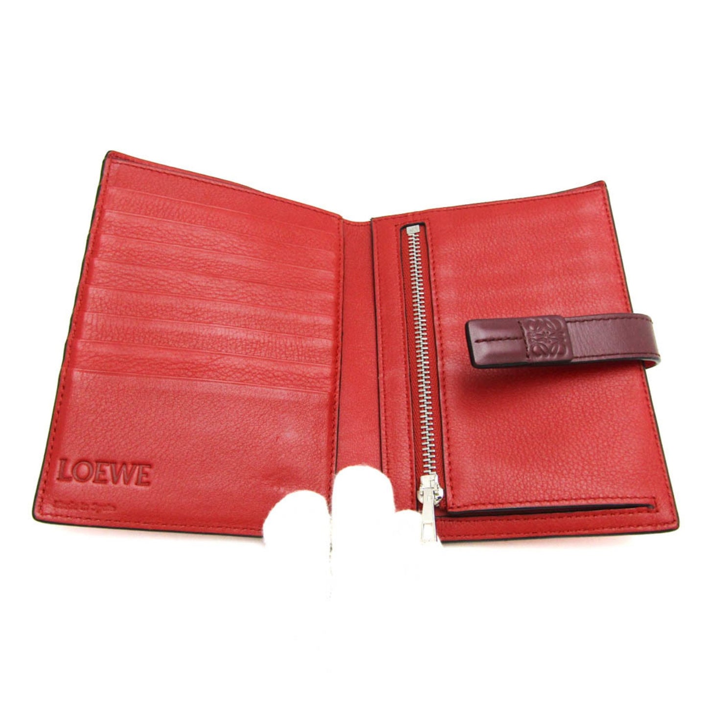 Loewe Pink Leather Vertical Wallet