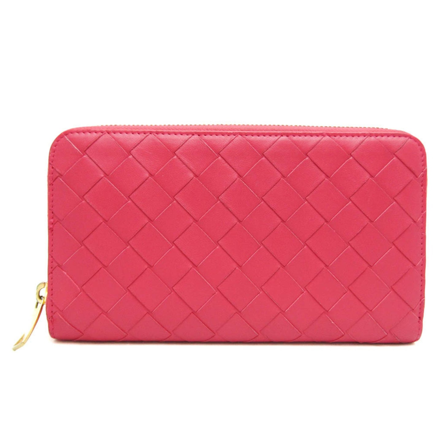 Bottega Veneta Pink Leather Intrecciato