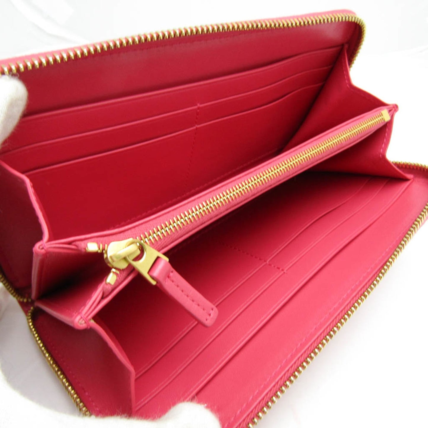 Bottega Veneta Pink Leather Intrecciato
