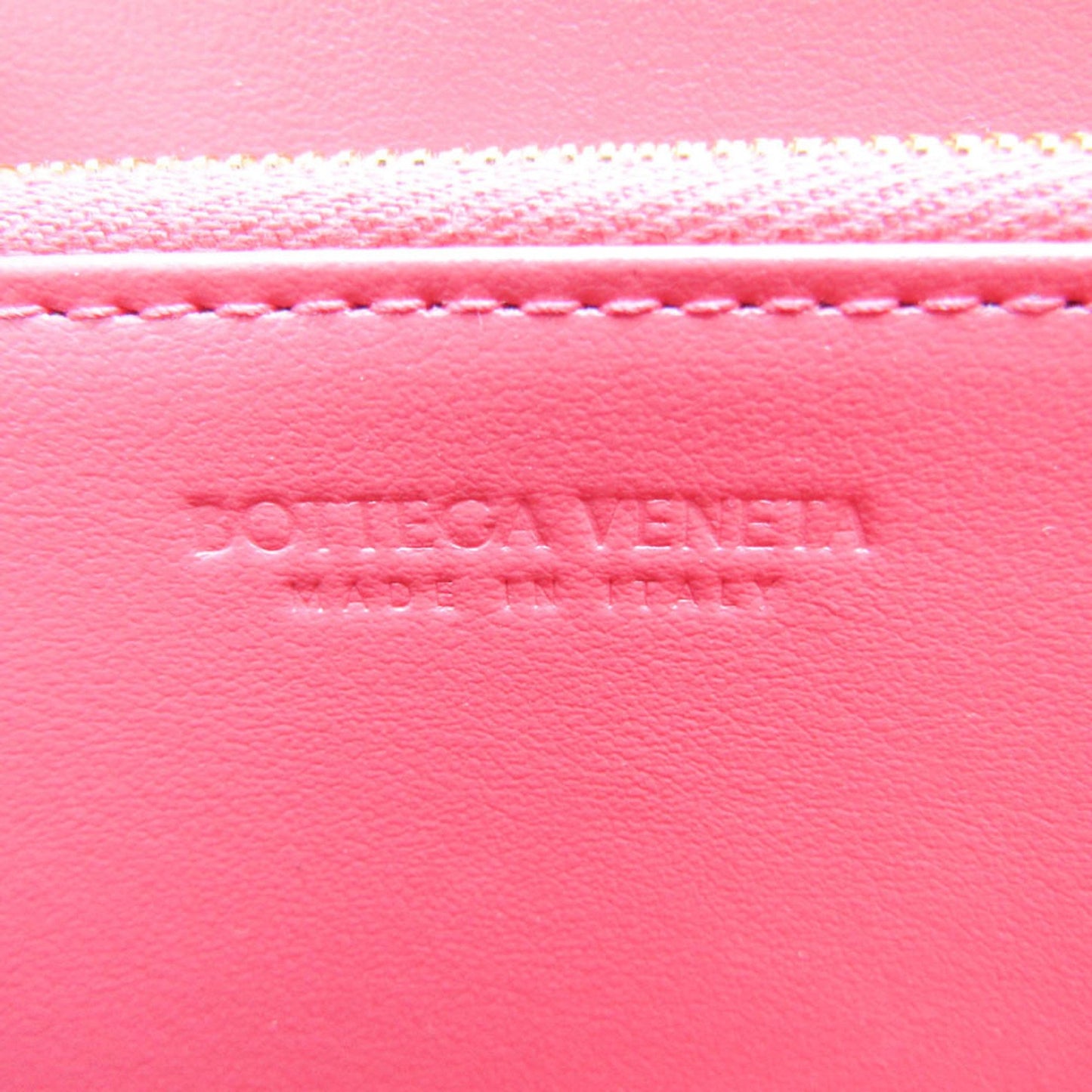 Bottega Veneta Pink Leather Intrecciato