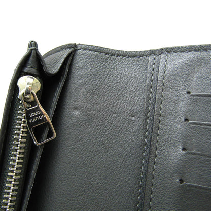 Louis Vuitton Black Leather Portefeuille Brazza