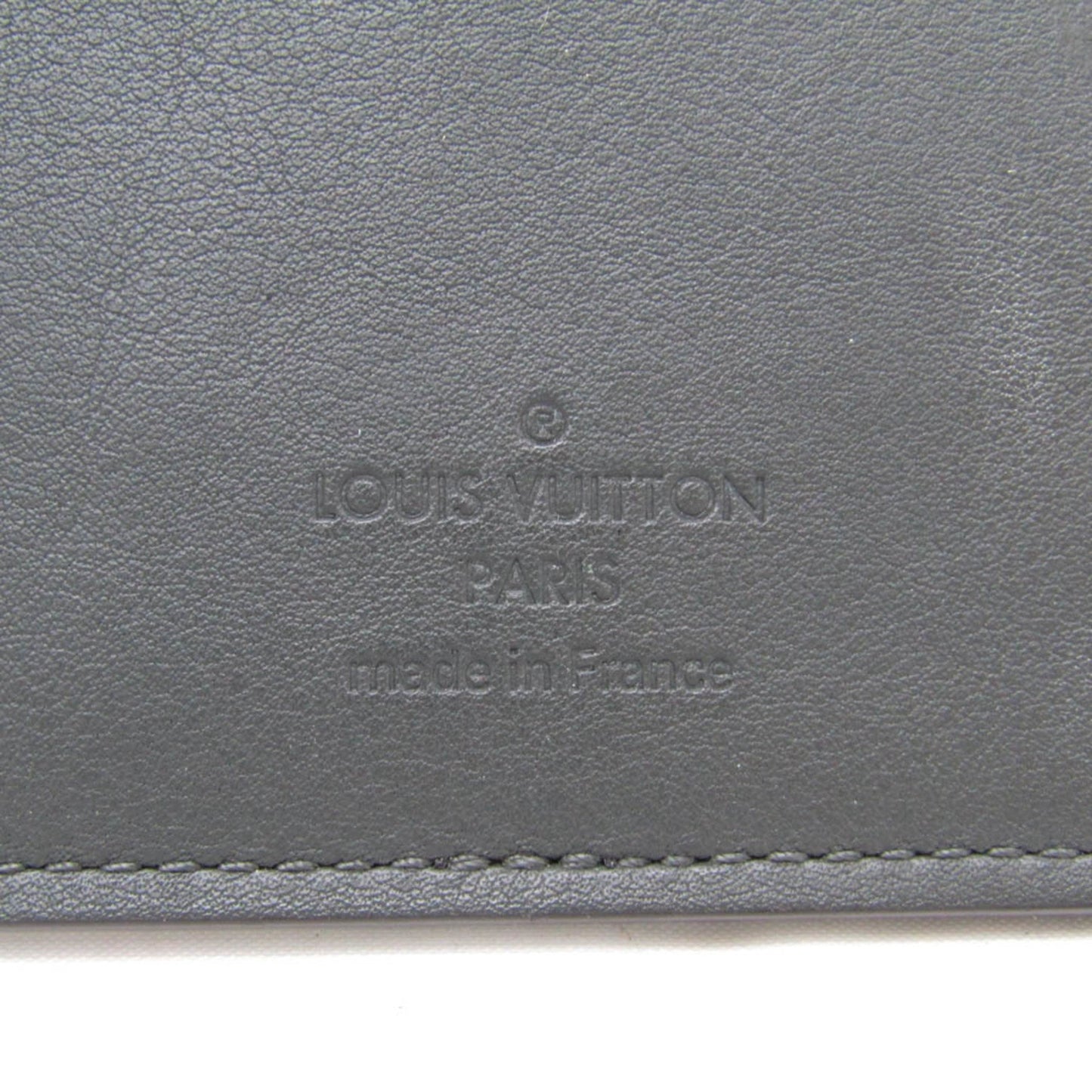 Louis Vuitton Black Leather Portefeuille Brazza