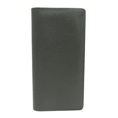 Louis Vuitton Black Leather Portefeuille Brazza