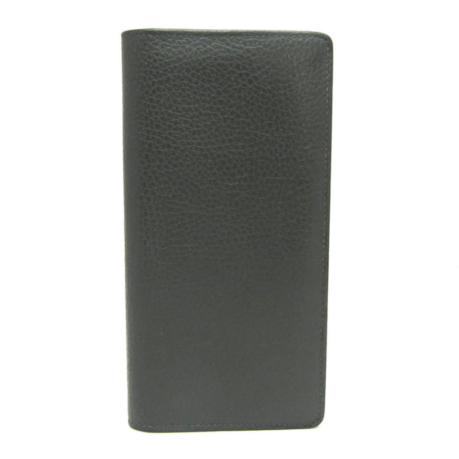 Louis Vuitton Black Leather Portefeuille Brazza