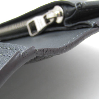 Louis Vuitton Black Leather Portefeuille Brazza