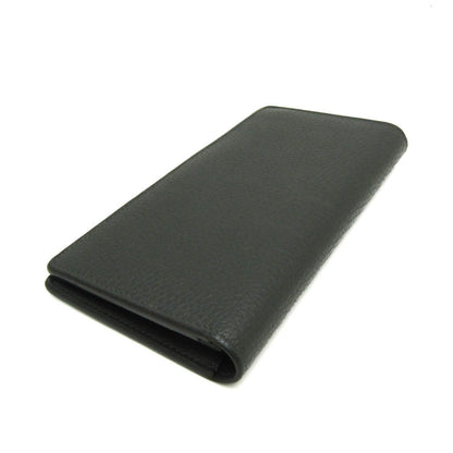 Louis Vuitton Black Leather Portefeuille Brazza
