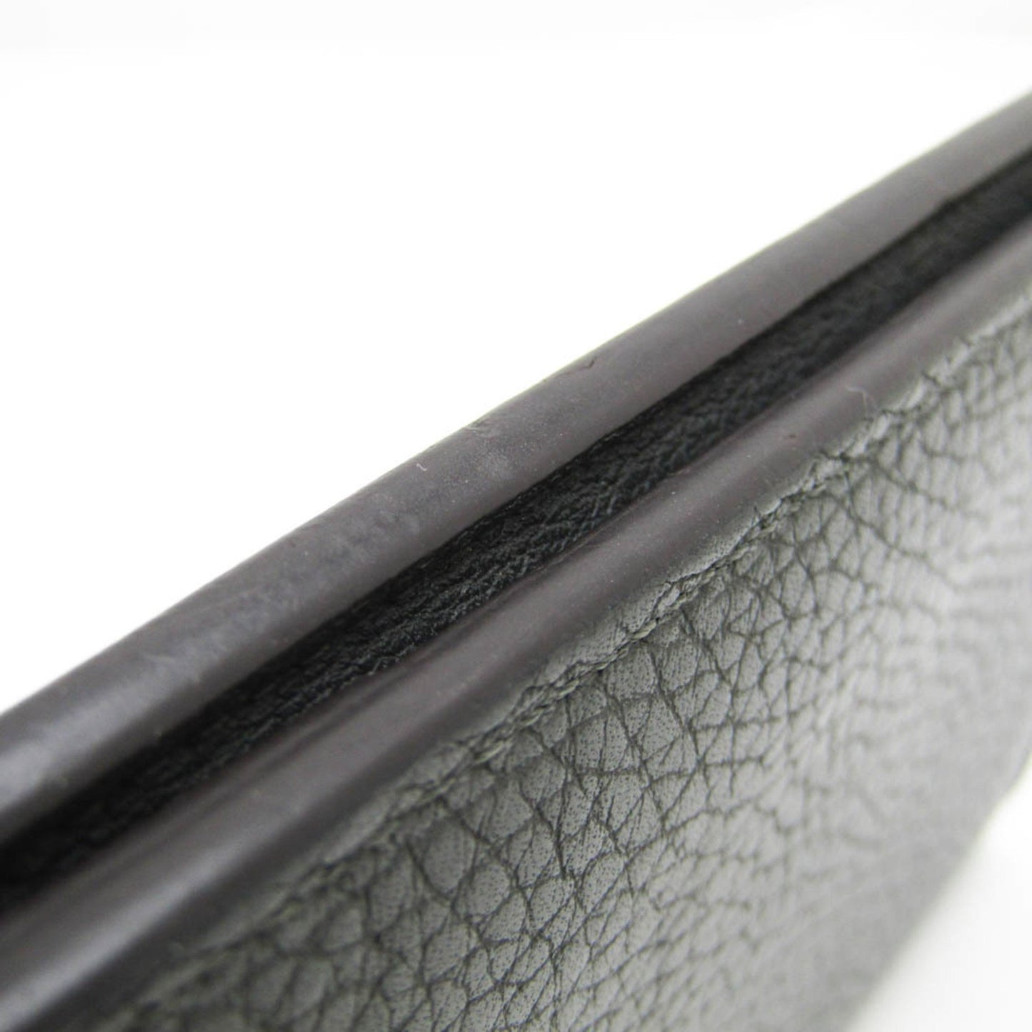 Louis Vuitton Black Leather Portefeuille Brazza