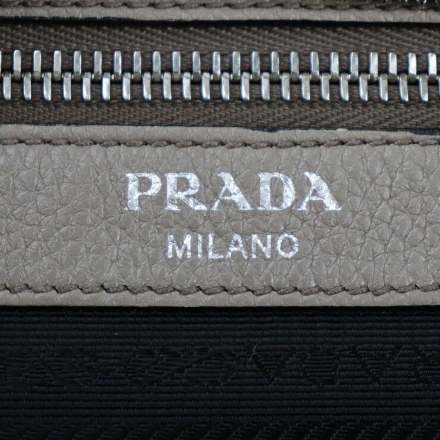 Prada Brown Leather Saffiano