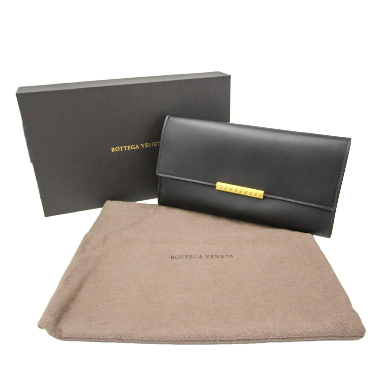 Bottega Veneta Black Leather Wallet