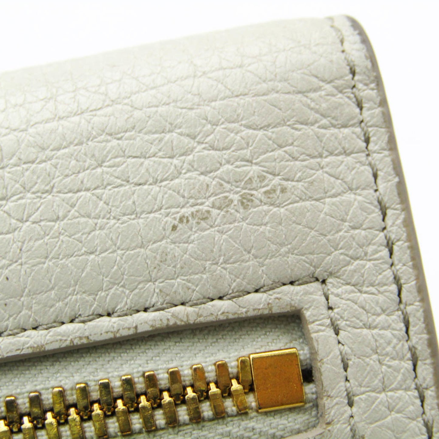 Bottega Veneta White Leather Palmerato
