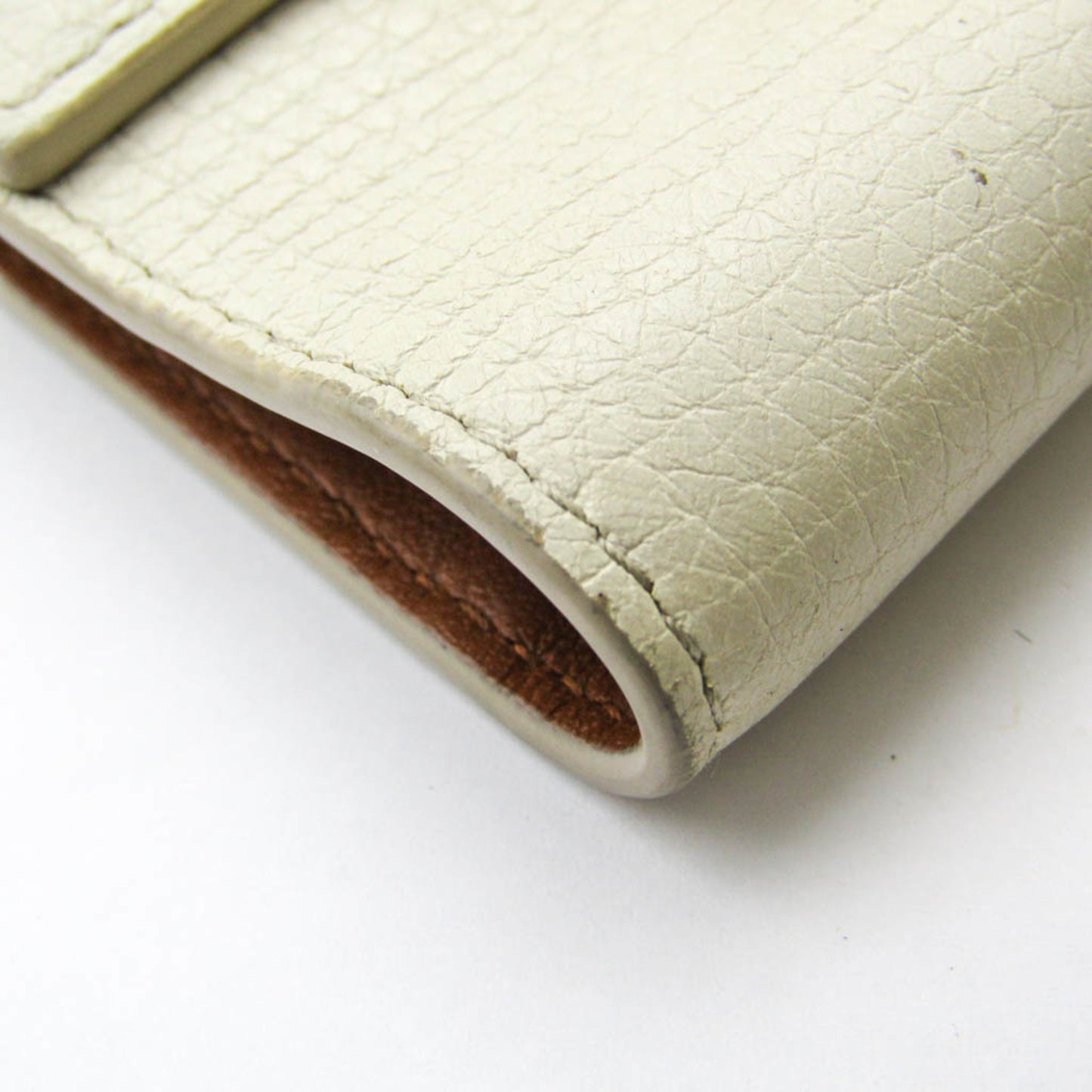 Bottega Veneta White Leather Palmerato