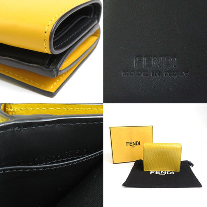 Fendi Yellow Leather Wallet