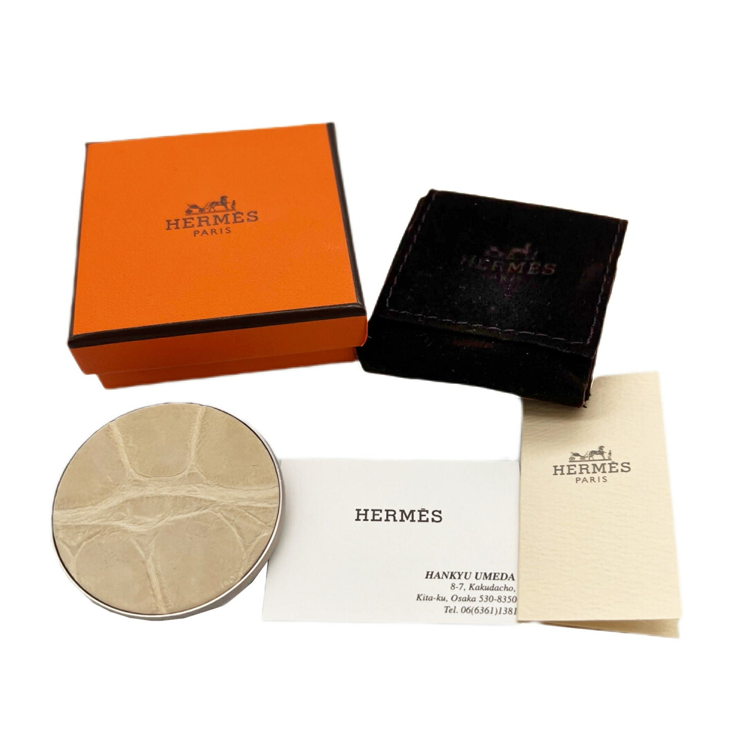 Hermès Silver Metal Brooch