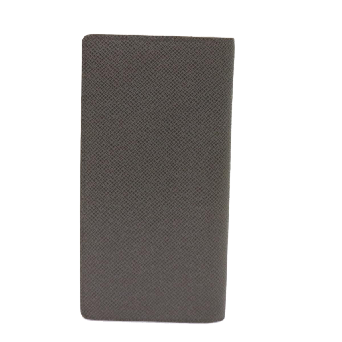Louis Vuitton Gray Leather Portefeuille Brazza