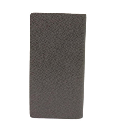 Louis Vuitton Gray Leather Portefeuille Brazza