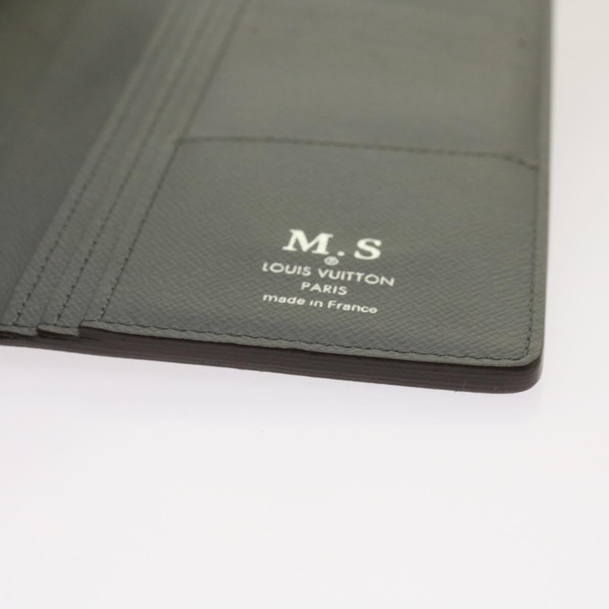 Louis Vuitton Gray Leather Portefeuille Brazza