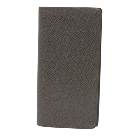 Louis Vuitton Gray Leather Portefeuille Brazza