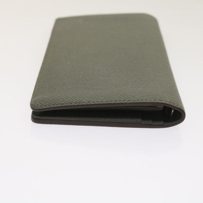 Louis Vuitton Gray Leather Portefeuille Brazza