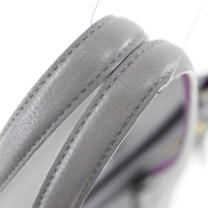 Salvatore Ferragamo Gray Leather Gancini