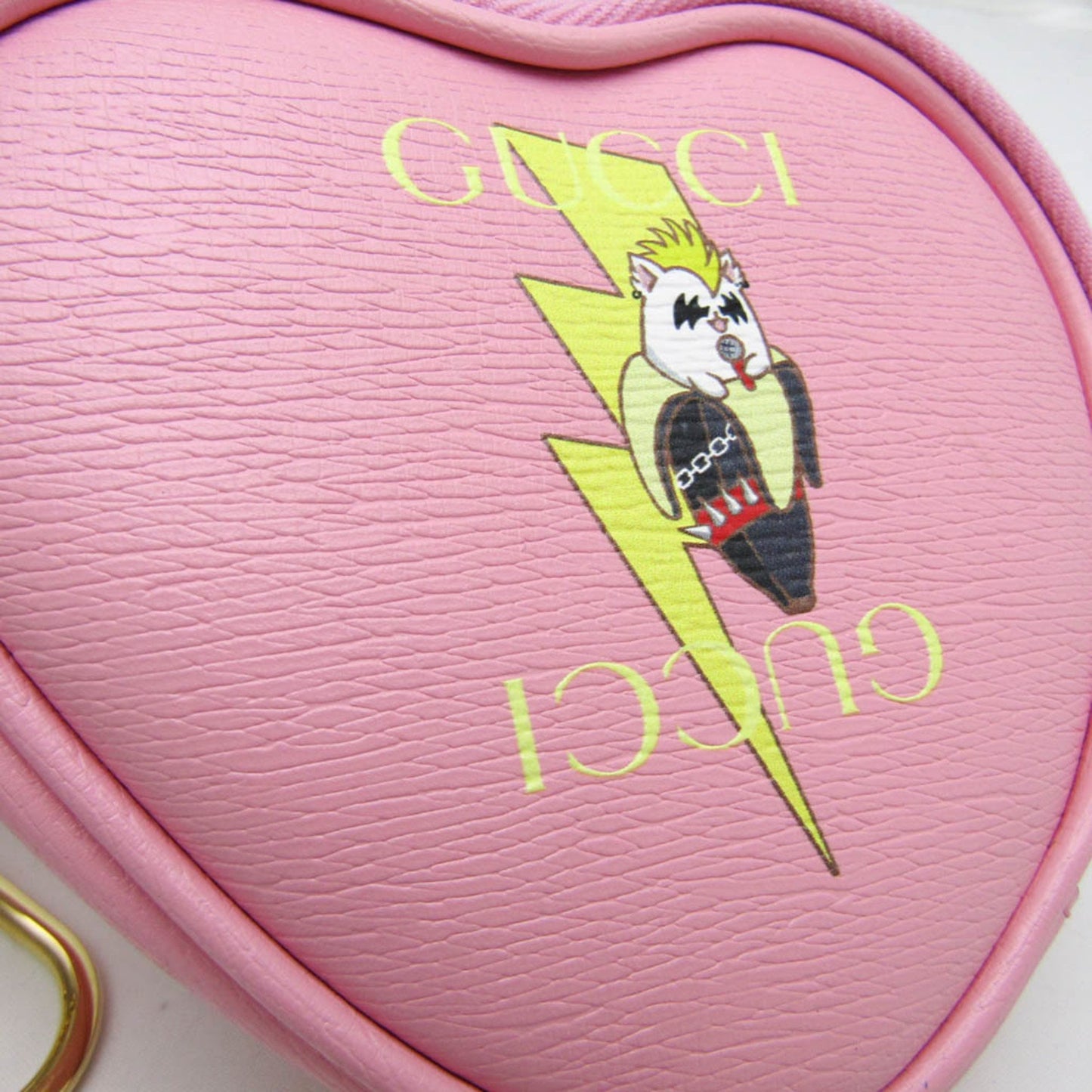 Gucci Pink Leather Heart