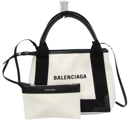 Balenciaga Brown Canvas Navy