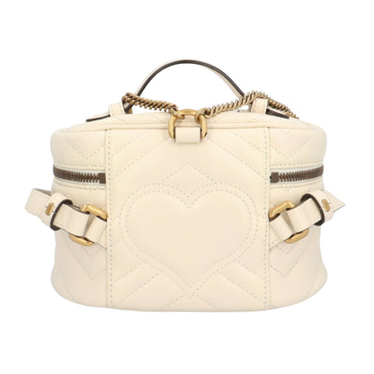 Gucci White Leather Vanity