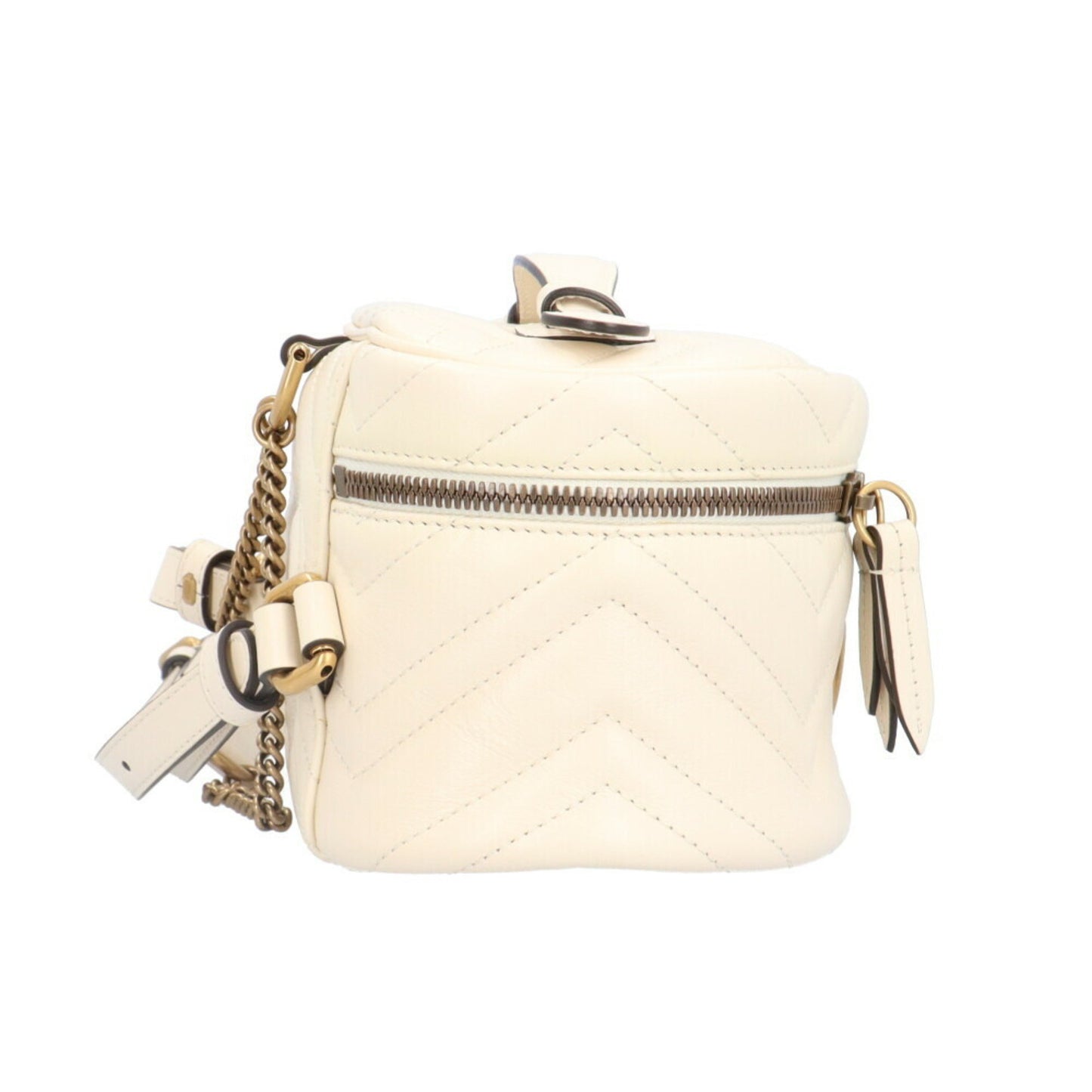 Gucci White Leather Vanity