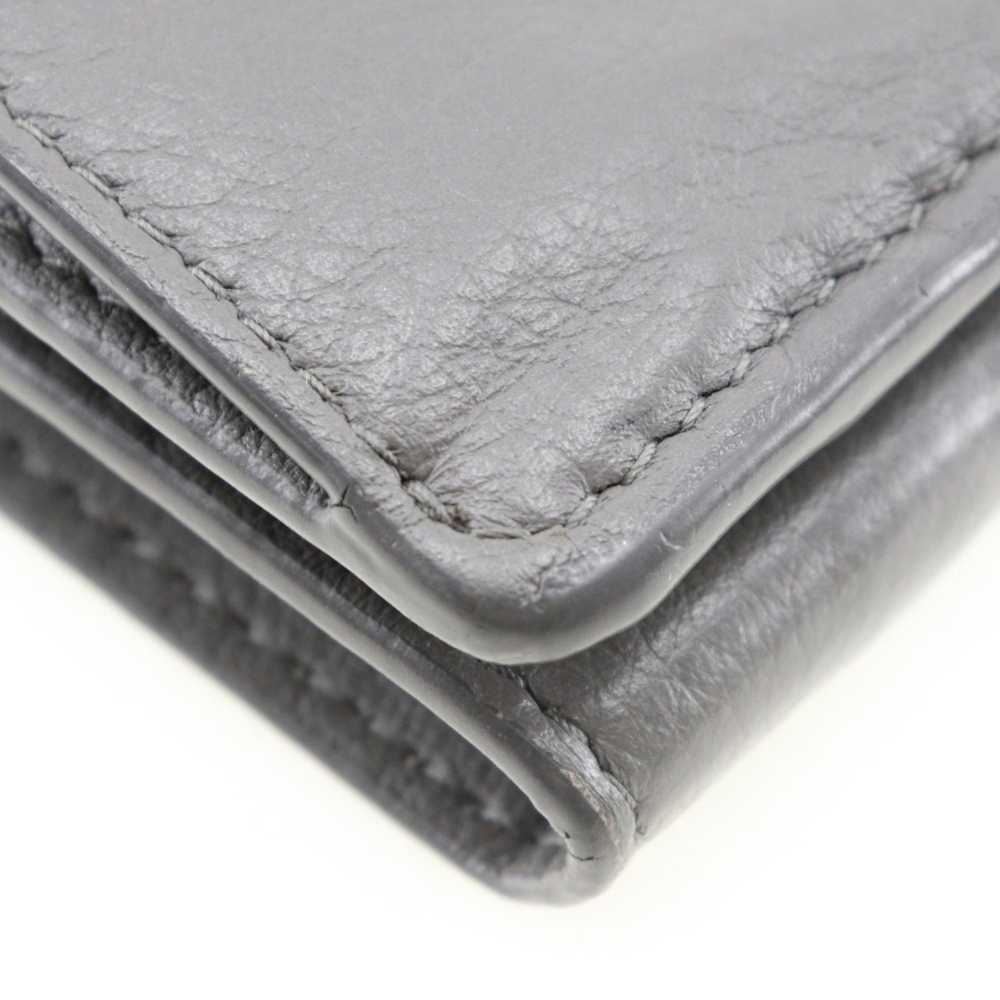 Balenciaga Gray Leather Papier