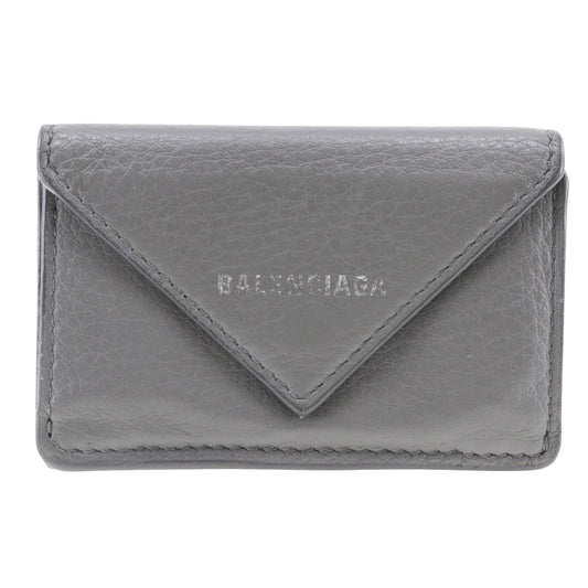 Balenciaga Gray Leather Papier