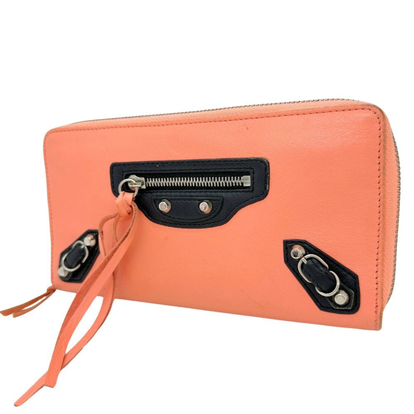 Balenciaga Orange Leather Cagole