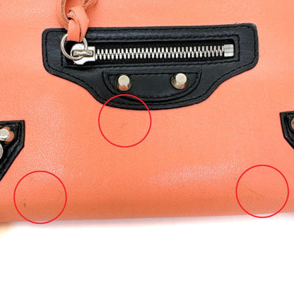 Balenciaga Orange Leather Cagole