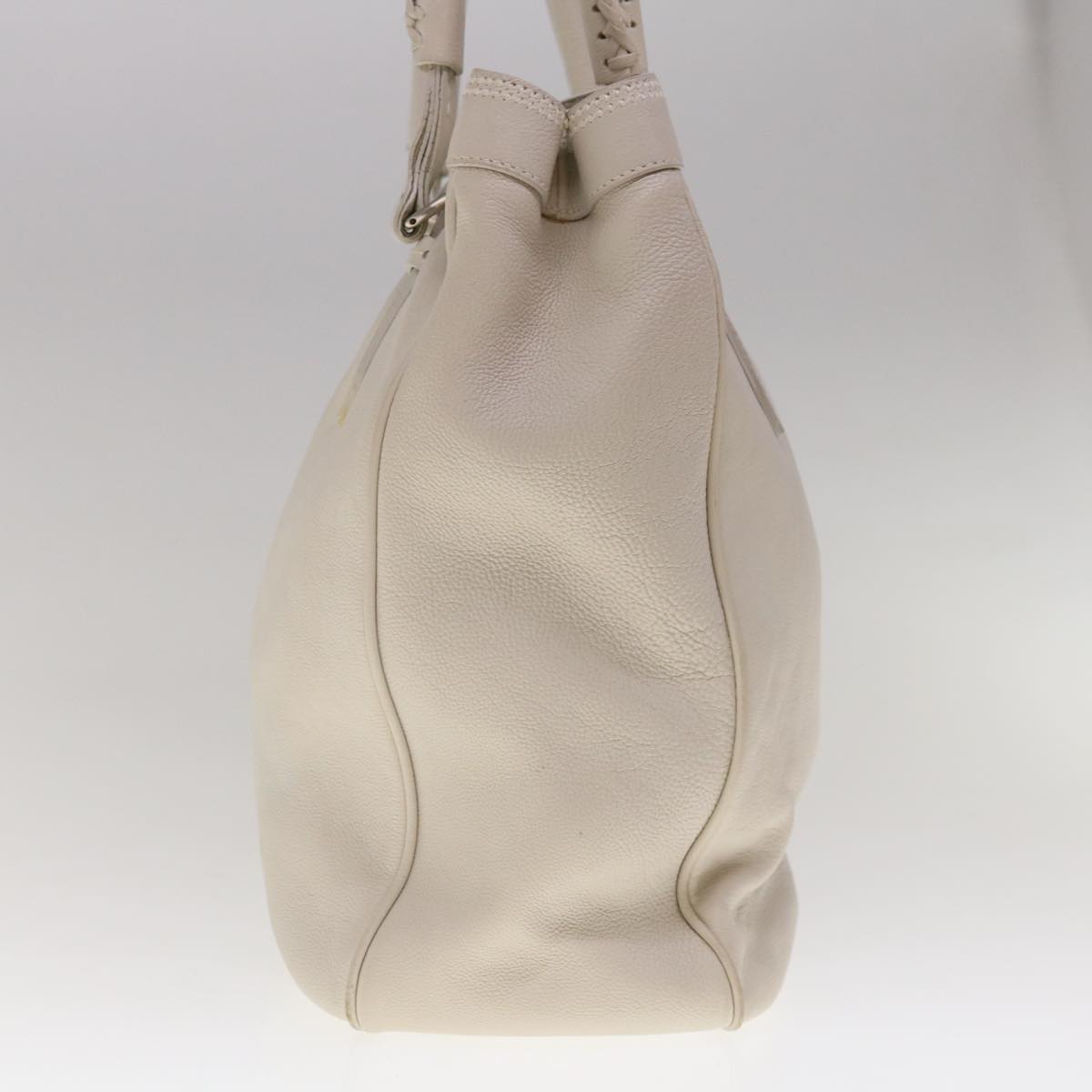 Dior White Leather Tote