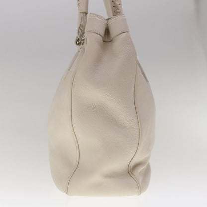 Dior White Leather Tote