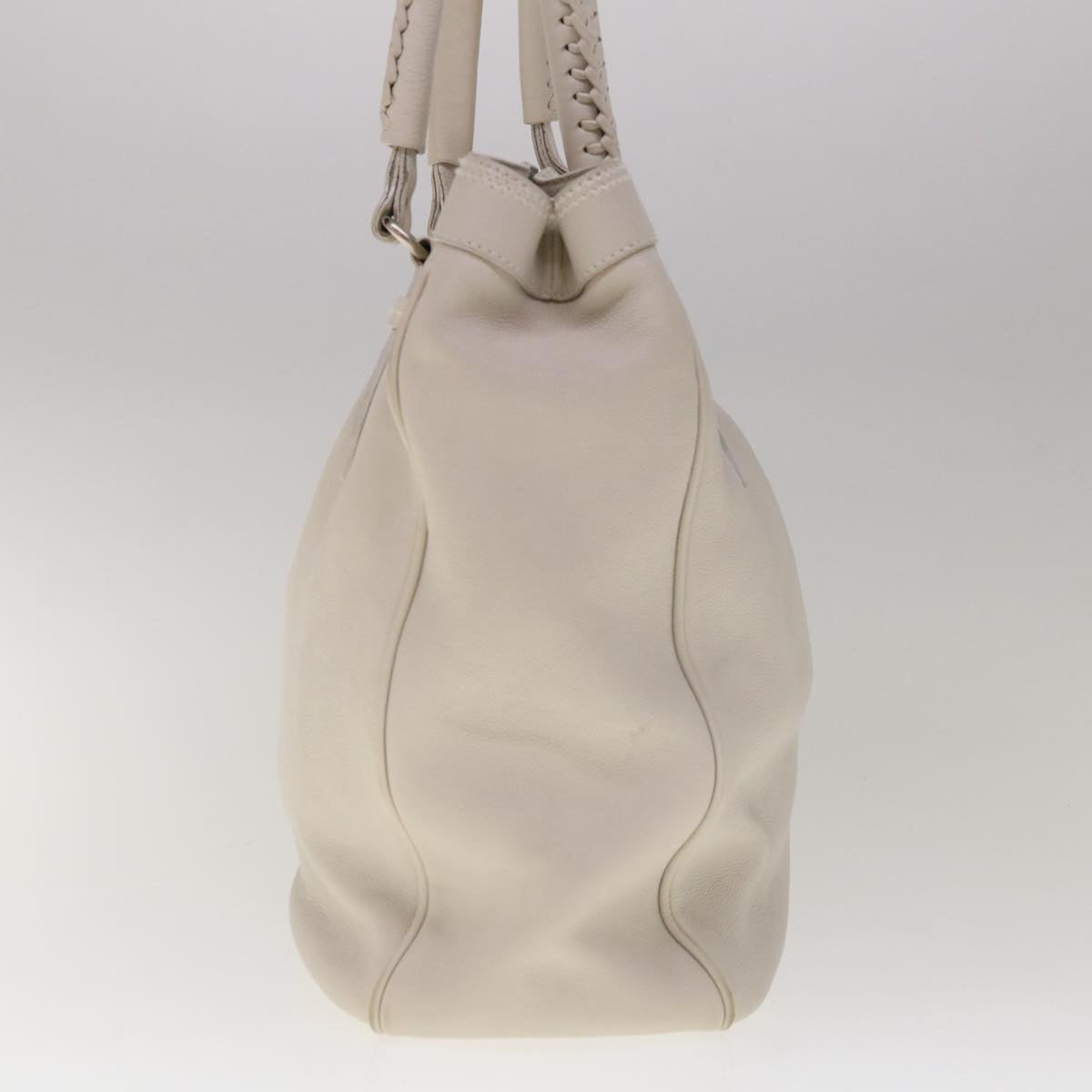 Dior White Leather Tote