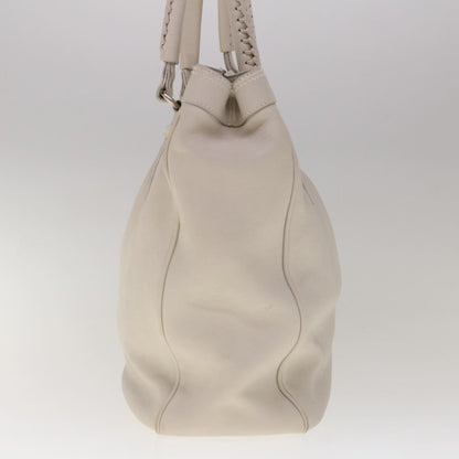 Dior White Leather Tote