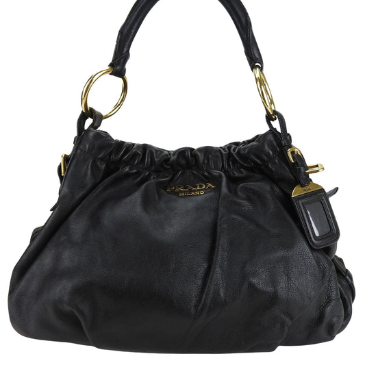 Prada Black Leather Saffiano