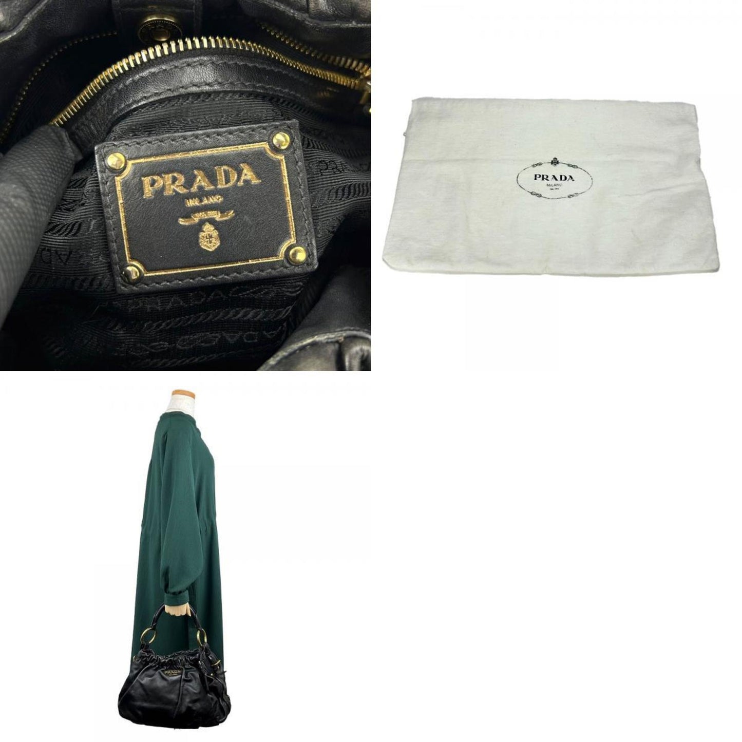 Prada Black Leather Saffiano
