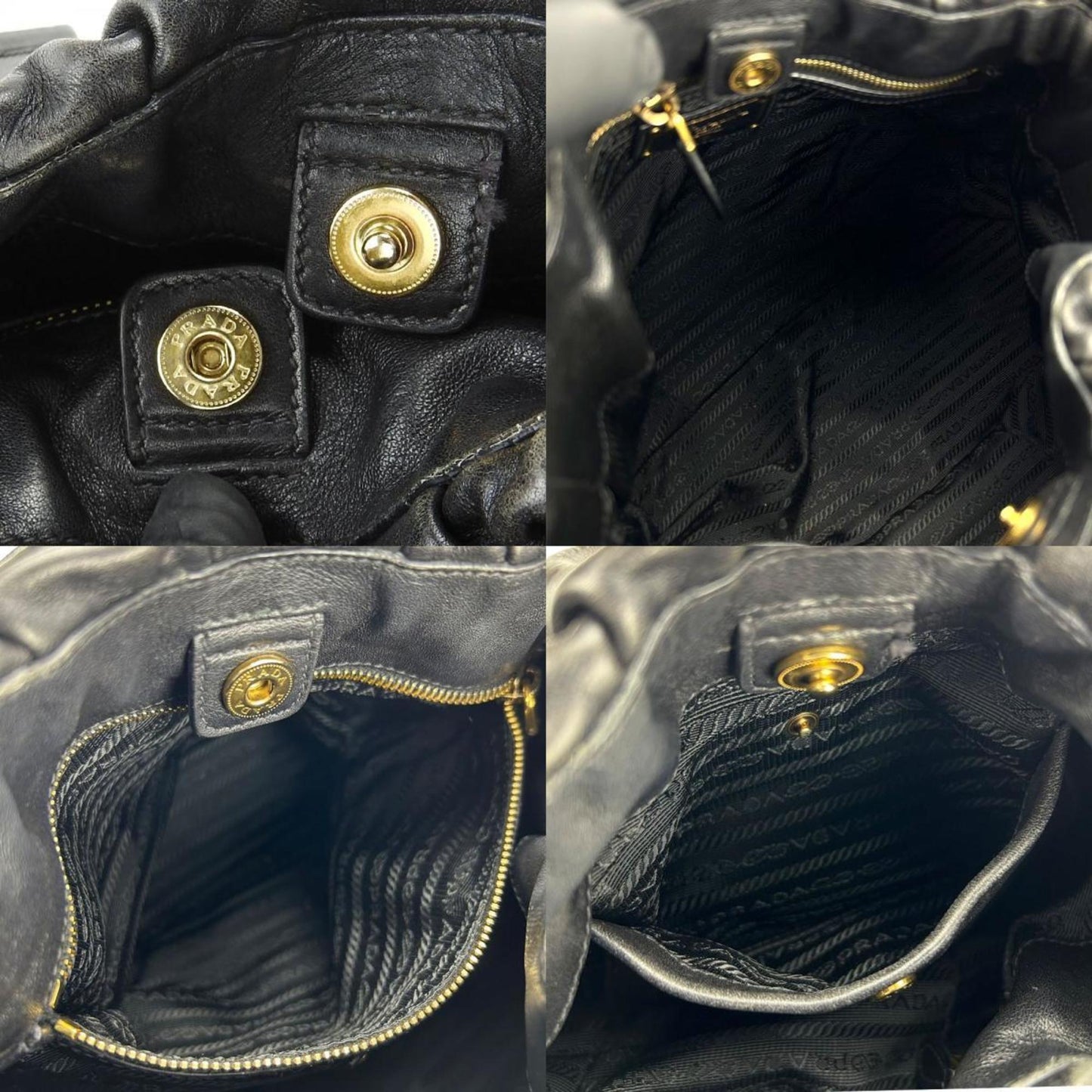 Prada Black Leather Saffiano