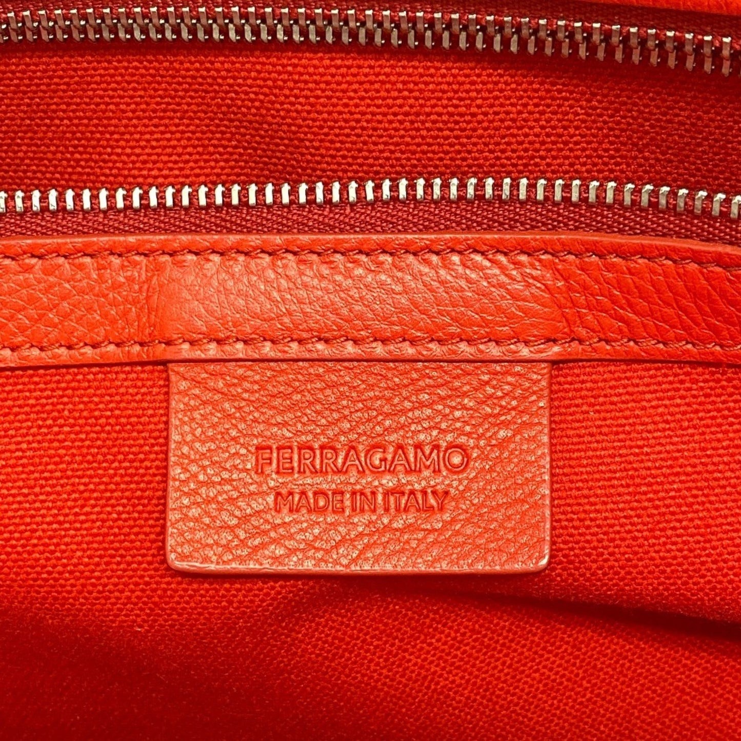 Salvatore Ferragamo Red Leather Handbag