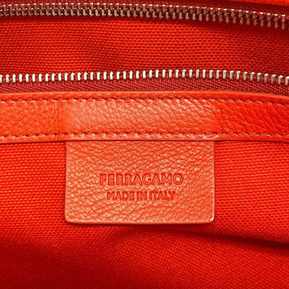 Salvatore Ferragamo Red Leather Handbag