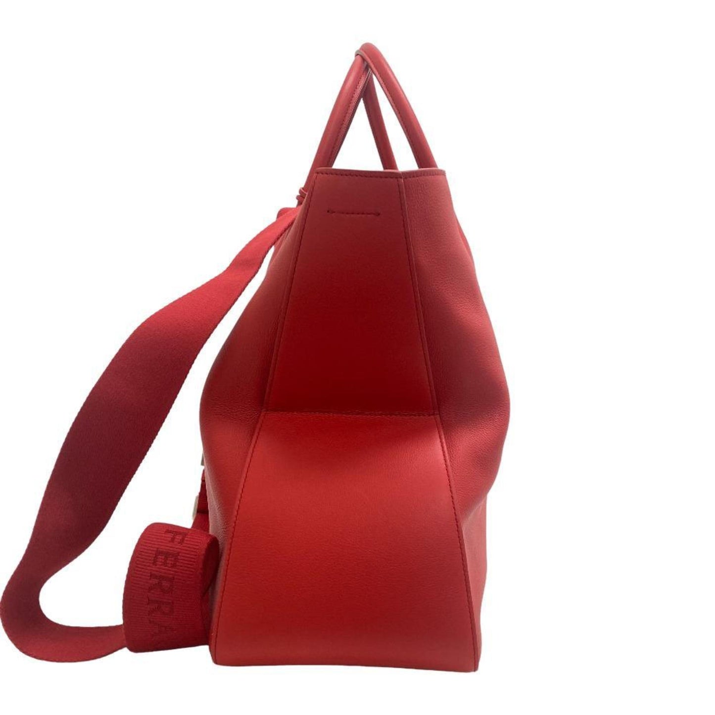 Salvatore Ferragamo Red Leather Handbag