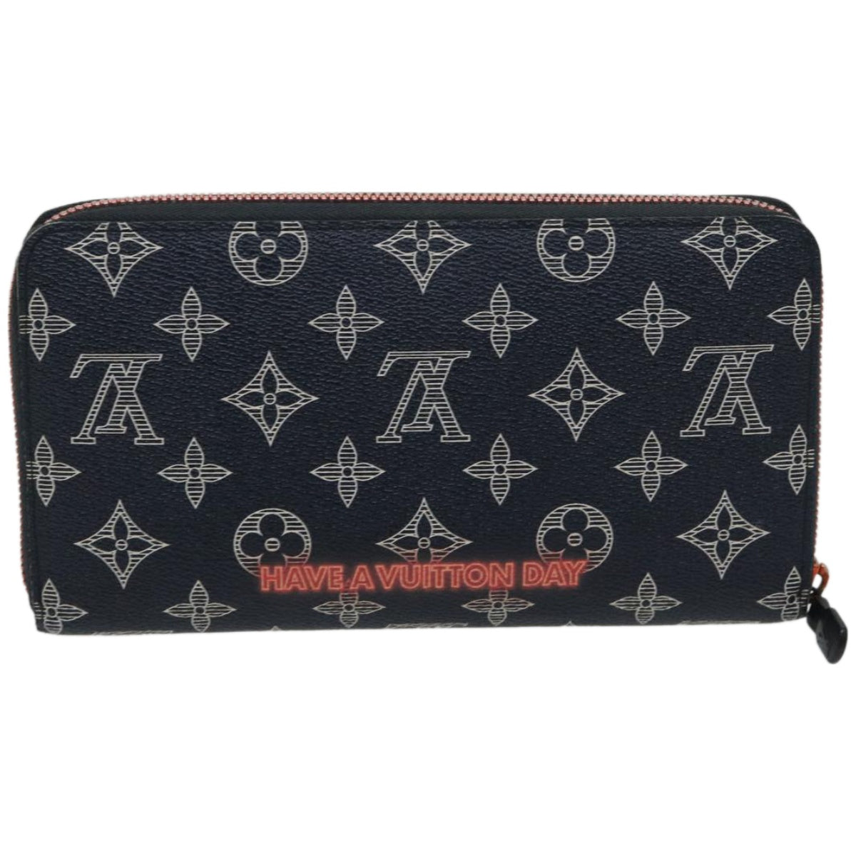 Louis Vuitton Black Canvas Zippy Organizer